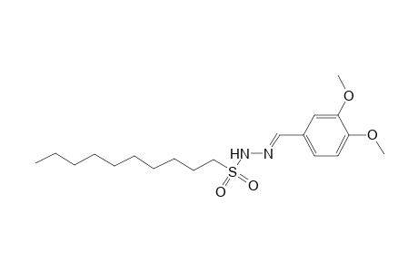 N-[(E)-(3,4-dimethoxyphenyl)methyleneamino]decane-1-sulfonamide