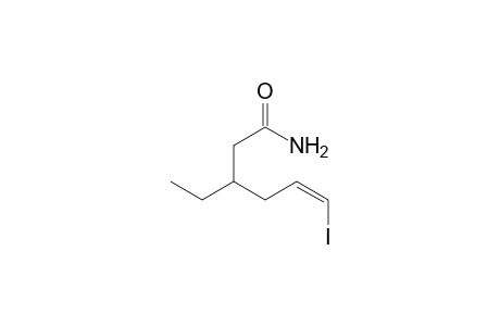 (Z)-3-Ethyl-6-iodohex-5-enamide