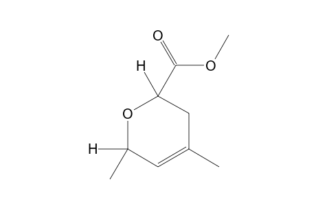 3,6-Dihydro-cis-4,6-dimethyl-2H-pyran-2-carboxylic acid, methyl ester