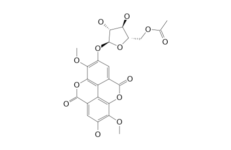 3,3'-DI-O-METHYLELLAGIC-ACID-4-(5''-ACETYL)-ALPHA-L-ARABINOFURANOSIDE