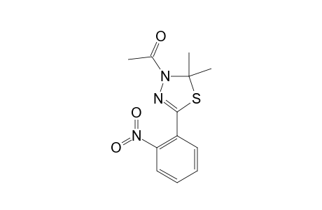 3-METHYLCARBONYL-5-(2-NITROPHENYL)-2,2-DIMETHYL-2,3-DIHYDRO-1,3,4-THIADIAZOLE