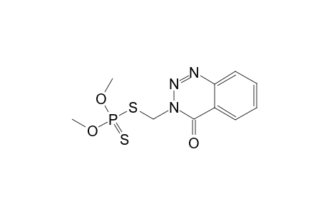 phosphorodithioic acid, O,O-dimethyl ester, S-ester with S-(mercaptomethyl)-1,2,3-benzotriazin-4(3H)-one