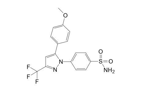 4-(5-(4-methoxyphenyl)-3-(trifluoromethyl)-1H-pyrazol-1-yl)benzenesulfonamide