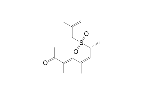 (+/-)-(3-E,5-Z,7-R/S)-3,5-DIMETHYL-7-[(2-METHYLPROP-2-ENYL)-SULFONYL]-OCTA-3,5-DIEN-2-ONE