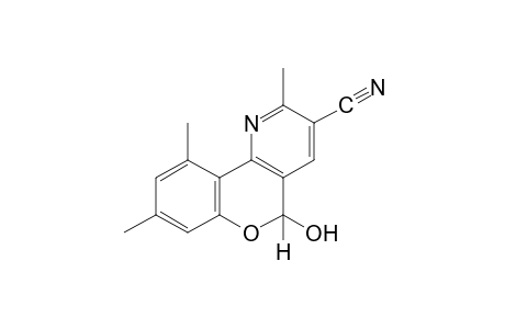 5-hydroxy-2,8,10-trimethyl-5H-[1]benzopyrano[4,3-b]pyridine-3-carbonitrile