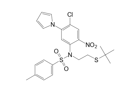 N-[2-(tert-BUTYLTHIO)ETHYL]-4'-CHLORO-2'-NITRO-5'-(PYRROL-1-YL)-p-TOLUENESULFONANILIDE