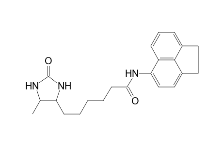 1H-Imidazole-4-hexanamide, N-(1,2-dihydro-5-acenaphthylenyl)tetrahydro-5-methyl-2-oxo-