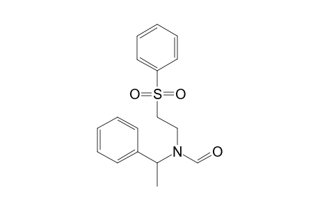 N-(1-phenylethyl)-N-[2-(phenylsulfonyl)ethyl]methanamide