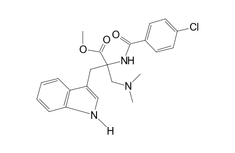 N-(p-CHLOROBENZOYL)-alpha-[(DIMETHYLAMINO)METHYL]TRYPTOPHAN, METHYL ESTER