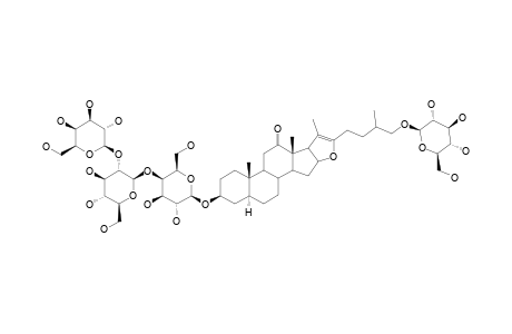 26-O-BETA-D-GLUCOPYRANOSYL-(25R,S)-5-ALPHA-FUROST-20(22)-EN-12-ONE-3-BETA,26-DIOL-3-O-BETA-D-GALACTOPYRANOSYL-(1->2)-BETA-D-GLUCOPYRANOYL-(1->4)-B