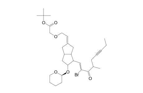 Acetic acid, [2-[4-(2-bromo-4-methyl-3-oxo-1-nonen-6-ynyl)hexahydro-5-[(tetrahydro-2H-pyran-2-yl)oxy]-2(1H)-pentalenylidene]ethoxy]-, 1,1-dimethylethyl ester, [3aS-[2E,3a.alpha.,4.alpha.(R*),5.beta.,6a.alpha.]]-