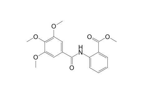 N-(3,4,5,-trimethoxybenzoyl)anthranilic acid, methyl ester