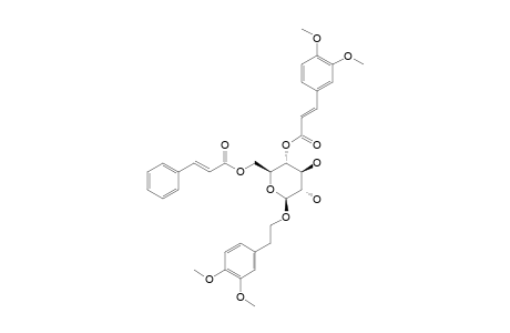 1-O-3,4-DIMETHOXY-PHENYLETHYL-4-O-3,4-DIMETHOXY-CINNAMOYL-6-O-CINNAMOYL-BETA-D-GLUCOPYRANOSE