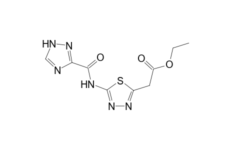 1,3,4-thiadiazole-2-acetic acid, 5-[(1H-1,2,4-triazol-3-ylcarbonyl)amino]-, ethyl ester