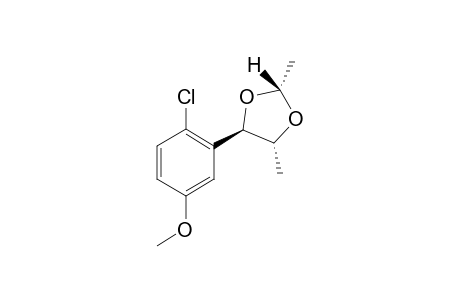 REL-(2R,4R,5R)-4-(2'-CHLORO-5'-METHOXYPHENYL)-2,5-DIMETHYL-1,3-DIOXOLANE