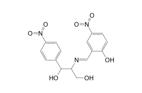 2-[(2-hydroxy-5-nitro-benzylidene)-amino]-1-(4-nitro-phenyl)-propane-1,3-diol