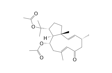 (1R*,2E,4R*,7E,10S*,11S*,12R*)-10,18-DIACETOXYDOLABELLA-2,7-DIEN-6-ONE