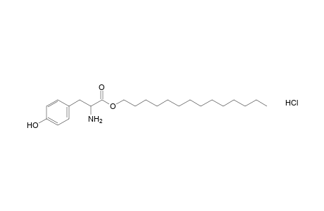 tyrosine, tetradecyl ester, hydrochloride