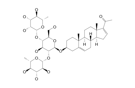 PREGNA-5,16-DIEN-3-BETA-OL-20-ONE-3-O-ALPHA-L-RHAMNOPYRANOSYL-(1->2)-[ALPHA-L-RHAMNOPYRANOSYL-(1->4)]-BETA-D-GLUCOPYRANOSIDE