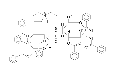 METHYL 3,4,6-TRI-O-BENZOYL-2-O-(2,3,4,6-TETRA-O-BENZYL-ALPHA-D-MANNOPYRANOSYLPHOSPHORYL)-ALPHA-D-MANNOPYRANOSIDE, TRIETHYLAMMONIUM SALT