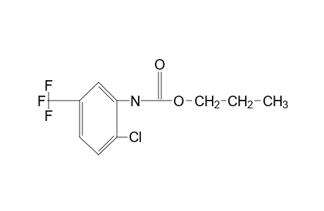 2-chloro-5-(trifluoromethyl)carbanilic acid, propyl ester