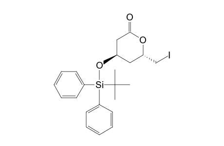 (4R,6S)-4-TERT.-BUTYLDIPHENYLSILYLOXY-6-(IODOMETHYL)-TETRAHYDROPYRAN-2-ONE