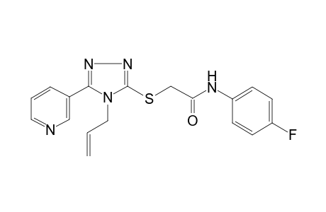 2-(4-Allyl-5-pyridin-3-yl-4H-[1,2,4]triazol-3-ylsulfanyl)-N-(4-fluoro-phenyl)-acetamide