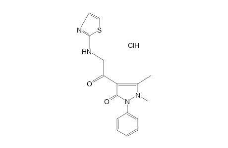 4-(N-2-thiazolylglycyl)antipyrine, monohydrochloride