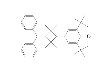 2,6-ditert-butyl-4-[3-(diphenylmethylene)-2,2,4,4-tetramethylcyclobutylidene]-1-cyclohexa-2,5-dienone