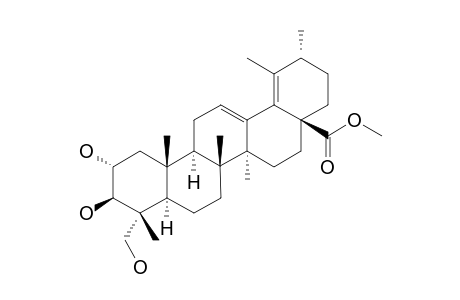 2-ALPHA,3-BETA,23-TRIHYDROXY-URS-12,18-DIEN-28-OIC-ACID-METHYLESTER