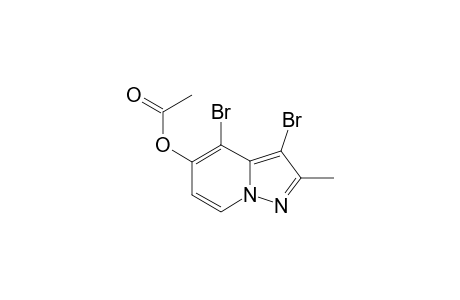 5-ACETOXY-3,4-DIBROMO-2-METHYLPYRAZOLO-[1,5-A]-PYRIDINE