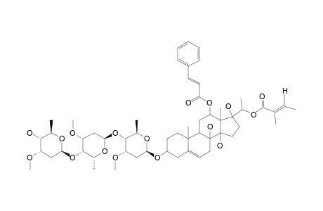 WILFORIDINE-3-O-BETA-D-CYMAROPYRANOSYL-(1->4)-ALPHA-L-DIGINOPYRANOSYL-(1->4)-BETA-D-CYMAROPYRANOSIDE