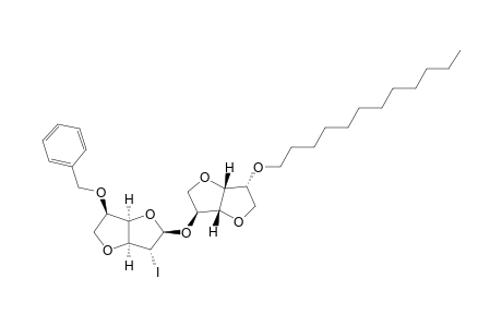 (2R,3R,3AS,6R,6AR)-6-(BENZYLOXY)-2-[(3S,3AR,6R,6AR)-6-(DODECYLOXY)-HEXAHYDROFURO-[3,2-B]-FURAN-3-YLOXY]-3-IODO-HEXAHYDROFURO-[3,2-B]-FURAN