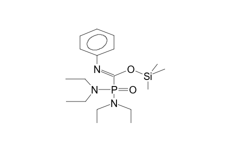 BIS(DIETHYLAMIDO)-ALPHA-TRIMETHYLSILOXY-ALPHA-N-PHENYLIMIDOMETHYLPHOSPHONATE