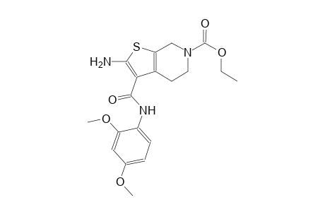 thieno[2,3-c]pyridine-6(5H)-carboxylic acid, 2-amino-3-[[(2,4-dimethoxyphenyl)amino]carbonyl]-4,7-dihydro-, ethyl ester