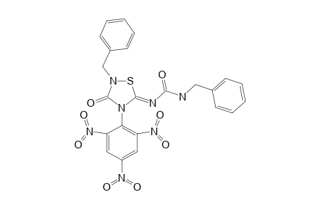 2-BENZYL-5-BENZYLCARBAMOYLIMINO-4-PICRYL-1,2,4-THIADIAZOLIDIN-3-ONE