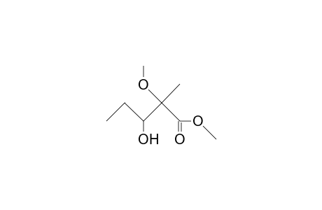 (2RS,3RS)-3-HYDROXY-2-METHOXY-2-METHYLVALERIC ACID, METHYL ESTER