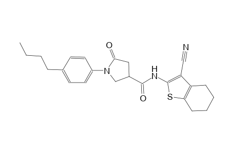 3-pyrrolidinecarboxamide, 1-(4-butylphenyl)-N-(3-cyano-4,5,6,7-tetrahydrobenzo[b]thien-2-yl)-5-oxo-