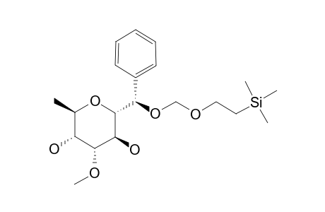 (1R)-2,6-ANHYDRO-1-PHENYL-1-O-[2-(TRIMETHYLSILYL)-ETHOXYMETHYL]-4-O-METHYL-7-DEOXY-ALPHA-D-ALTRO-HEPTITOL