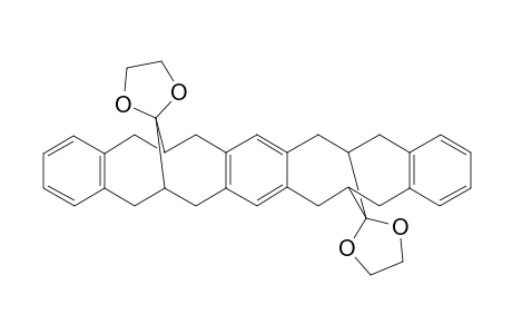 syn-Benzo[1,2-h;4,5-h']bis(benzo[2,3-c]bicyclo[4.4.1]undeca-3,8-diene-11-one)bis(ethyleneacetal)bisacetal