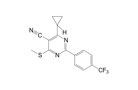 4-cyclopropyl-6-(methylthio)-2-(alpha,alpha,lapha-trifluoro-p-tolyl)-5-pyrimidinecarbonitrile