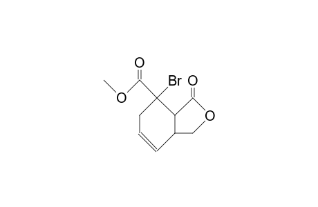 (1RS, 2Sr,6RS)-2-bromo-9-oxo-8-oxa-bicyclo(4.3.0) non-4-ene-2-carboxylic acid, methyl ester