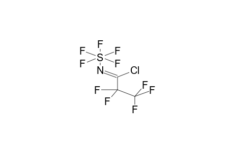 PENTAFLUORO(1-CHLORO-2,2,3,3,3-PENTAFLUOROPROPYLIDENAMINO)SULPHUR