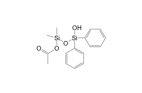 1-acetoxy-3-hydroxy-1,1-dimethyl-3,3-diphenyldisiloxane