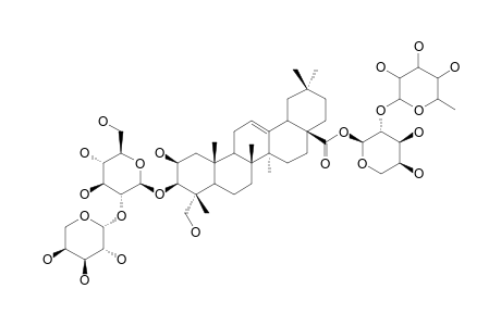 3-O-[ALPHA-L-ARABINOPYRANOSYL-(1->2)-BETA-D-GLUCOPYRANOSYL]-BAYOGENIN-28-[ALPHA-L-RHAMNOPYRANOSYL-(1->2)-ALPHA-L-ARABINOPYRANOSYL]-ESTER