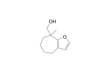 8-Methyl-8-(hydroxymethyl)-4,5,7,8-tetrahydro-6H-cyclohepta[b]furan