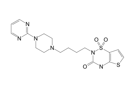 2-[4-[1-[4-(2-PYRIMIDINYL)-PIPERAZINYL]]-BUTYL]-2H-THIENO-[2,3-E]-[1,2,4]-THIADIAZIN-3(4H)-ONE-1,1-DIOXIDE