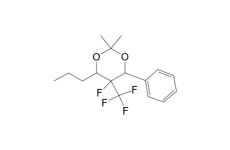 5-Fluoro-2,2-dimethyl-4-phenyl-6-propyl-5-(trifluoromethyl)-1,3-dioxane