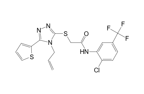 acetamide, N-[2-chloro-5-(trifluoromethyl)phenyl]-2-[[4-(2-propenyl)-5-(2-thienyl)-4H-1,2,4-triazol-3-yl]thio]-