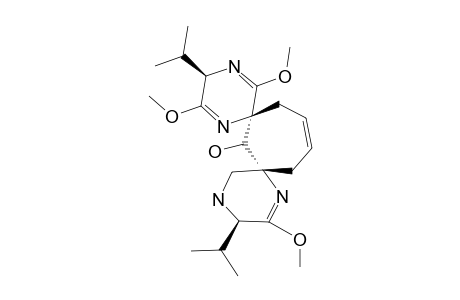 (2R,2''R,5S,5''S)-1'',2,2'',5'',6''-HEXAHYDRO-3,3'',6-TRIMETHOXY-2,2''-DIISOPROPYLPYRAZINE-5-SPIRO-1'-CYCLOHEPT-5'-ENE-3'-SPIRO-5''-PYRAZIN-2'-OL